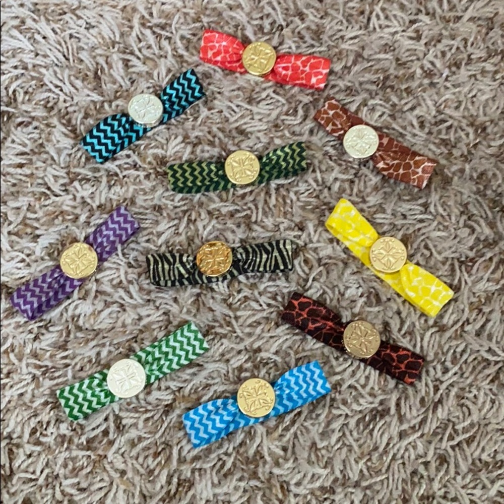 Pack of 10 rustic cuff hair ties/bracelets